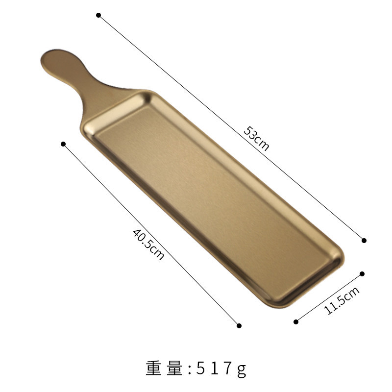 Assiette multi-usage dorée avec poignée