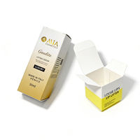 Boîte de soins de la peau personnalisée, emballage en carton cosmétique, emballage pliable, conception de logo sur le dessus, boîte en papier cosmétique imprimée