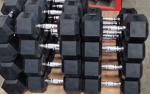 Haltères hexagonaux en fonte en gros pour l'entraînement physique, diamètre 28 mm, haltères pour l'entraînement musculaire, directement de l'usine - Product Image 3