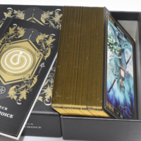 Vente en gros de jeux de cartes Oracle personnalisés, cartes de tarot, cartes de jeu en papier avec impression d'affirmations motivantes et inspirantes, guide, KMS