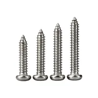 Vis autotaraudeuses à tête cylindrique Phillips GB845 en acier inoxydable 304 A2-70 pour tôles métriques M2.2 M2.9 M3.5 M3.9 M4.2 M4.8 M5.5