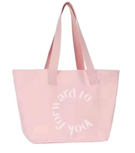 Best Selling Women's Large Custom Logo Rope Handle Canvas <b>Tote</b> <b>Bag</b> Foldable and Reusable for Daily Shopping & Grocery Use - Product Image 1