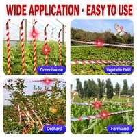 Ruban Réfléchissant Anti-Oiseaux, Bande Répulsive pour Verger, Terres Agricoles, Jardin, Serre, Résistant aux Déchirures et Imperméable