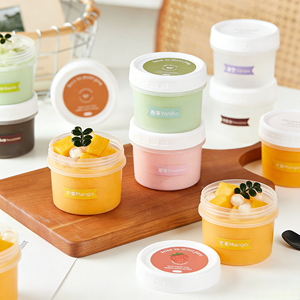 Etiquetas Autoadhesivas Personalizadas para Vasos de Yogur de Plástico PP de Grado Alimenticio de 100ml~500ml, Vaso Desechable para Yogur Frío, Helado y Pudín - Product Image 5