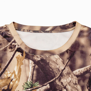Chemise de chasse pour homme, dernière conception OEM, manches longues, col rond, performance, 100 % polyester, style unique. - Product Image 4