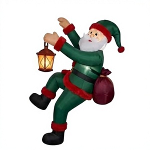 Giant <b>Inflatable</b> Santa Claus Holding Gift Bag Blow Up Decoration for Christmas Holiday Outdoor Yard Garden Lawn Display - Product Image 1