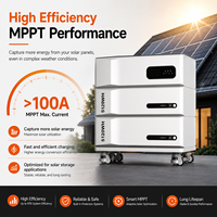 Batterie LiFePO4 Direct Usine Garantie 5 Ans Compatible Réseau Hybride Sortie 10-20kW Stockage d'Énergie Résidentiel CAN 5.12kWh