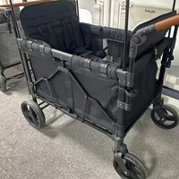 Chariot pliant à quatre roues en silicone OEM Highwin, personnalisable, l'accessoire indispensable pour jumeaux, bébés, camping, extérieur, assis-debout