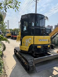 Mini-excavatrice sur chenilles d'occasion Yanmar VIO55-6B importée du Japon, modèle 2012, poids opérationnel 5000 kg, godet 0,22 m, moteur et transmission. - Product Image 5