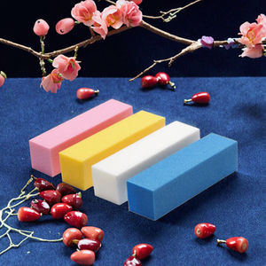 Neiss Double Side Army Nail Shiner Satin tampone dritta lima per unghie rettangolare quadrata fatta smeriglio spugna per la cura delle unghie - Product Image 2