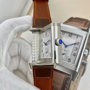 Reloj de edición limitada mecánico automático con correa de cuero genuino marrón, esfera blanca, caja plateada y cristal de zafiro de alta calidad 2026 - Product Image 1