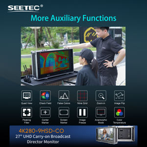 SEETEC 4K280-9HSD-CO 27 "Moniteur directeur de diffusion Ultra HD 4K, 4xHDMI Multi-View, OEM pour <span class=keywords><strong>TV</strong></span> Studio & OB Van - Product Image 2