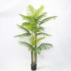 Arbre artificiel en plastique de grande taille, démontable, style palme verte, pour décoration intérieure, plante verte en pot, directement de l'usine - Product Image 1