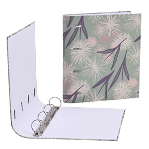 Carpeta de anillas de tela con cubierta de tela personalizada al por mayor, Carpeta de 3 anillas con papel de cartón, B5 A4 carpeta de anillas, carpeta de presentación expansible - Product Image 1