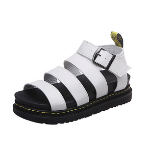 Sandales plates pour femmes été <span class=keywords><strong>2022</strong></span>, tendance mode, décontractées, à bout ouvert, à semelle épaisse, compensées, antidérapantes, rehaussantes - Product Image 5