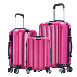 Conjunto de bagagem ABS clássico 12/14/16/20/24/28 polegadas 6 peças em 1 conjunto de mala