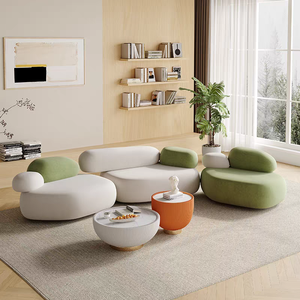 Modern Modular <b>Sofa</b>, Tufted Fabric, Rectangular, Suitable for Living Room, <b>Single</b> <b>Sofa</b> Set. - Product Image 1