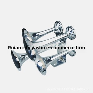 Bocina de aire grande de acero inoxidable para camiones y barcos, válvula solenoide modificada, 4 tonos, TZ-313, instrumento musical de bajo - Product Image 2