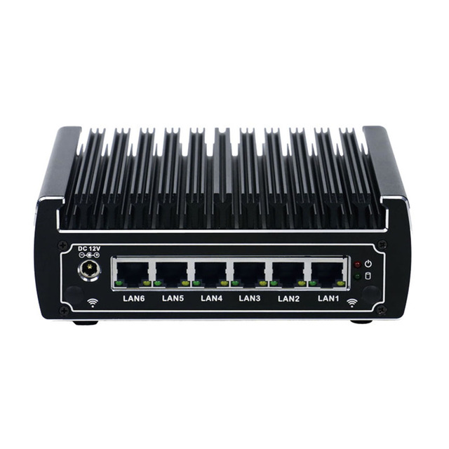 Smallest IBOX-501 N13 Mini Computer Core I3 7100U Dual Core 4* USB3.0 6 Lan Barebone Fanless Pc Firewall Router Pfsense