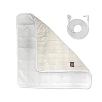 Sistema de Tapete de Puesta a Tierra Antiestático Plegable y Portátil, Tapete de Terapia Conductiva Transpirable de Algodón, Lavable, 400 Hilos, para la Salud en el Hogar