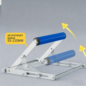 Support de cadre de machine de découpe épaissi de 20 cm pour matériaux longs, avec rouleau de levage réglable pour équilibrage auxiliaire, pliable - Product Image 4