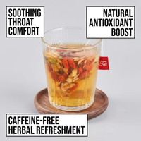 Thé en vrac infusé à froid à la poire et au jasmin, sachet de thé glacé aux herbes et aux fruits, boisson rafraîchissante d'été, thé doux apaisant pour la gorge, OEM