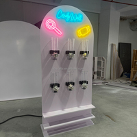 ZKAI Nuevo Set de Decoración para Fiestas Infantiles: Arco de Acrílico con LED para Dulces, Exhibidor de Snacks, Soporte de Fondo para Cumpleaños, Pared de Dulces