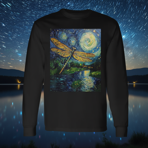 Camiseta de manga larga Dragon Fly Van Gogh Style Starry Night - Product Image 3