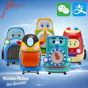 New Children Electric Coin Glass Fiber Reinforced Plastic MP5 Car Swing Machine Train Game Machine Kiddie Ride - Product Image 6