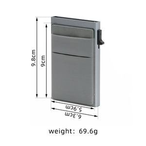Tarjetero Metálico con Protección RFID, Portátil, Adhesivo para Teléfono, Duradero, para Uso Diario - Product Image 6