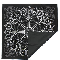 49*49cm nordique Viking Pirate Lun origines arbre fonderie Ru Nitaro nappe nappe autel tissu