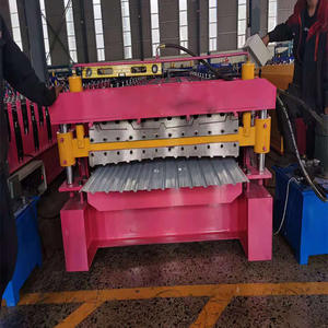 840mm oder Nach Kundenwunsch Erweiterbare Breite Einlagige oder Doppellagige Trapezprofil-Rollformmaschine für Indonesien - Product Image 6