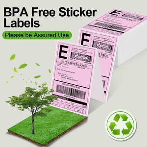 Étiquettes d'expédition emballées par flexographie prune 500 feuilles Étiquettes d'<span class=keywords><strong>adresse</strong></span> postale de taille 4x6 avec adhésif fort pour un usage express - Product Image 6