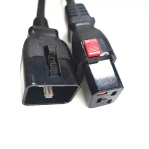 Computer Power Cord (C20 to C19 Power Cord) Heavy Duty Locking C19 Connector 20A power connector extension cable