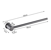 Porte-serviettes simple en acier inoxydable 304 poli de 30 cm, support pour serviettes de bain, accessoires de cuisine et de salle de bain, barre porte-serviettes en papier
