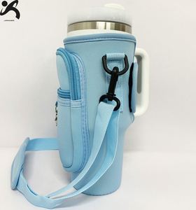 Sac bandoulière isotherme pour bouteille d'eau de 40 oz avec sangle et poches pour la marche, la randonnée, le camping, la salle de sport - Product Image 6