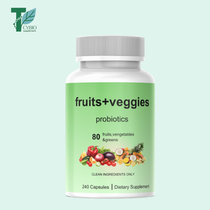 Capsules de fruits et légumes OEM <span class=keywords><strong>Micro</strong></span> Ingredients <span class=keywords><strong>avec</strong></span> probiotiques, soutien pour la santé immunitaire, intestinale et digestive - Product Image 1