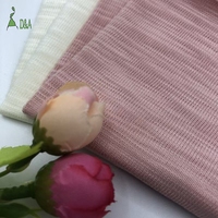 Hochwertiger 300GSM Cotton Slub 26S Double Yarn Strukturierter Single Knitted Stoff für umwelt freundliche atmungsaktive T-Shirts Wicking for