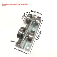 Rail de suspension C30 en fer galvanisé pour porte coulissante d'usine, roulement à billes en acier inoxydable C50 pour porte coulissante, câble de porte coulissante Foshan