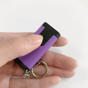 Customized Logo LED Rechargeable ABS Material <b>Mini</b> Portable Keychain Flashlight <b>Keyring</b> Light USB Charging Household Use - Product Image 2