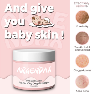 <span class=keywords><strong>Mascarilla</strong></span> Facial de Arcilla rosa orgánica, máscara de etiqueta privada <span class=keywords><strong>para</strong></span> tratamiento Facial - Product Image 6