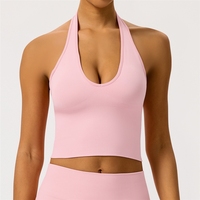 Soutien-gorge de yoga respirant et élégant à dos nu, antichoc, pour le fitness en extérieur, style européen et américain, sous-vêtement de sport sans couture
