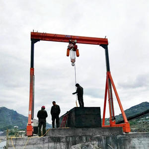 Gru a Portale Portatile in Acciaio da <span class=keywords><strong>5</strong></span> Tonnellate con Paranco a Catena - Product Image 3