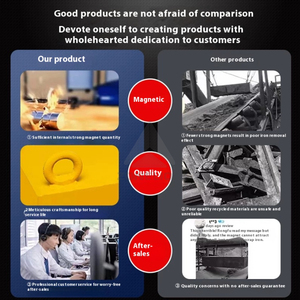 Tambor separador magnético de placa magnética permanente para la industria de la cinta transportadora Pick up Metal Iron Strong - Product Image 5