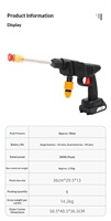 Alat Pencuci Tekanan Tinggi Tanpa Kabel 6MPa 21V 300W Baterai Lithium Portabel dengan Selang 5m DIY Nozzle 2.0mm untuk Pembersihan Mobil