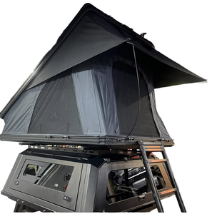 Tente <span class=keywords><strong>de</strong></span> <span class=keywords><strong>toit</strong></span> triangulaire ABS en aluminium à ouverture rapide pour F150 Tacoma, double couche en tissu Oxford, grand espace quatre saisons, protection UV50+, imperméable - Vente chaude - Product Image 1