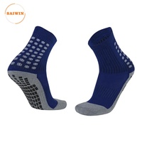 Chaussettes de football respirantes de qualité supérieure, chaussettes de sport courtes en coton, chaussettes antidérapantes pour le football