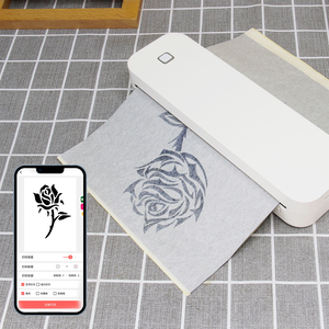 Noir blanc A4 papier tatouage imprimante Mini Mobile Impresora <span class=keywords><strong>Portable</strong></span> Machine thermique M08F sans encre sans fil conception Stock produit - Product Image 6