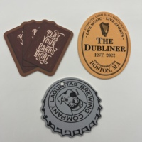 Sous-verres personnalisés avec logo, sous-verres en papier épais, sous-verres en papier gaufré personnalisés, sous-verres de restaurant, sous-verres en papier