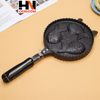Poêle à Taiyaki 2, 3 ou 4 poissons, antiadhésive, pour gaufres, mini-œufs et crêpes, ensemble de cuisson
